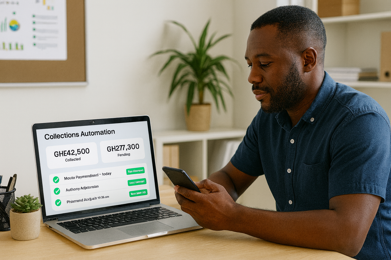 Collections automation dashboard