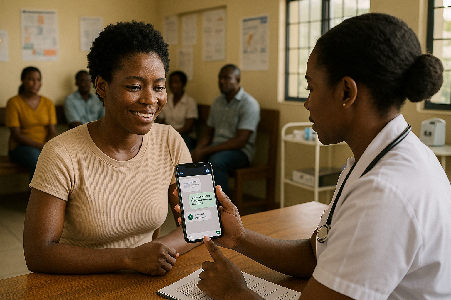 Patient booking appointment via phone